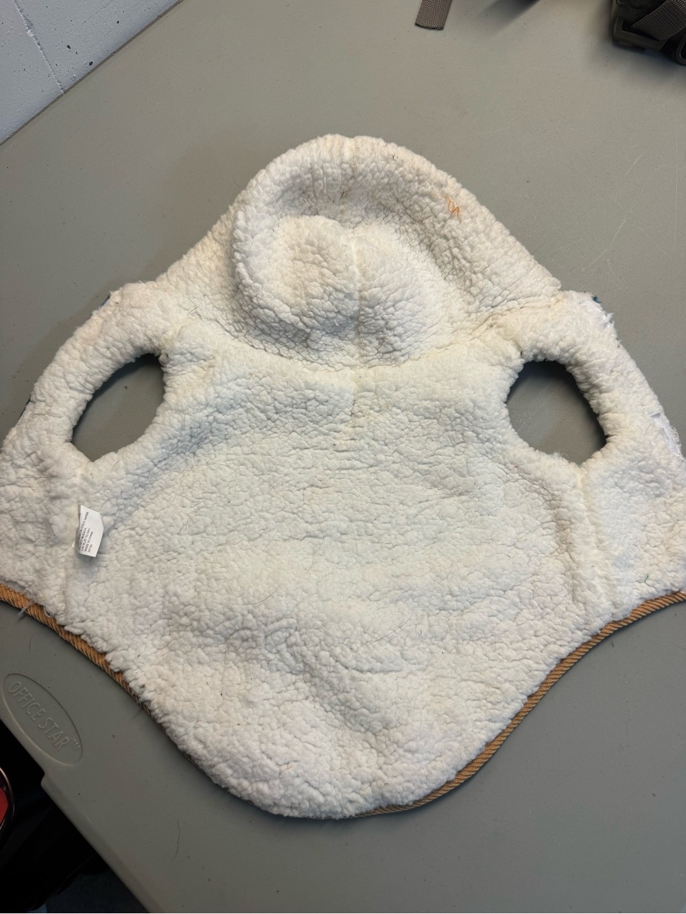 Vibrant Cream Sherpa Dog Hoodie